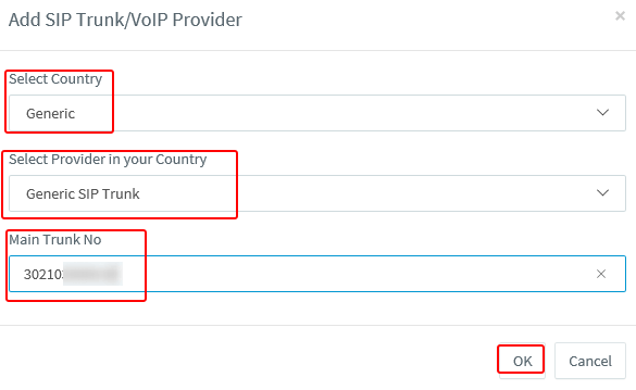 3cx add provider settings