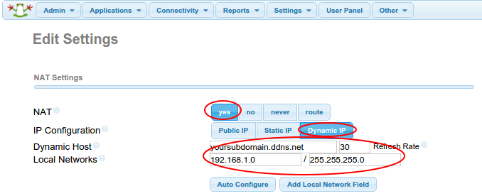 asterisk sip settings static ip behind nat