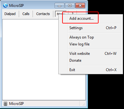 microsip start