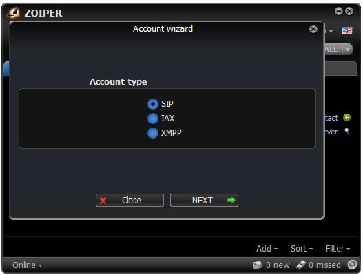 zoiper-account-type